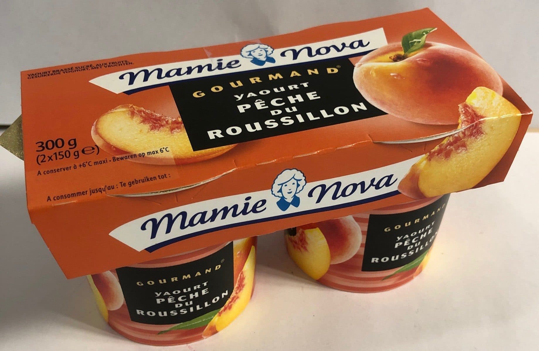 Mamie Nova Yaourt Gourmand - Pêche du Roussillon packshot