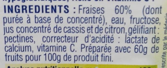 Vivis Confiture fructose fraise packshot
