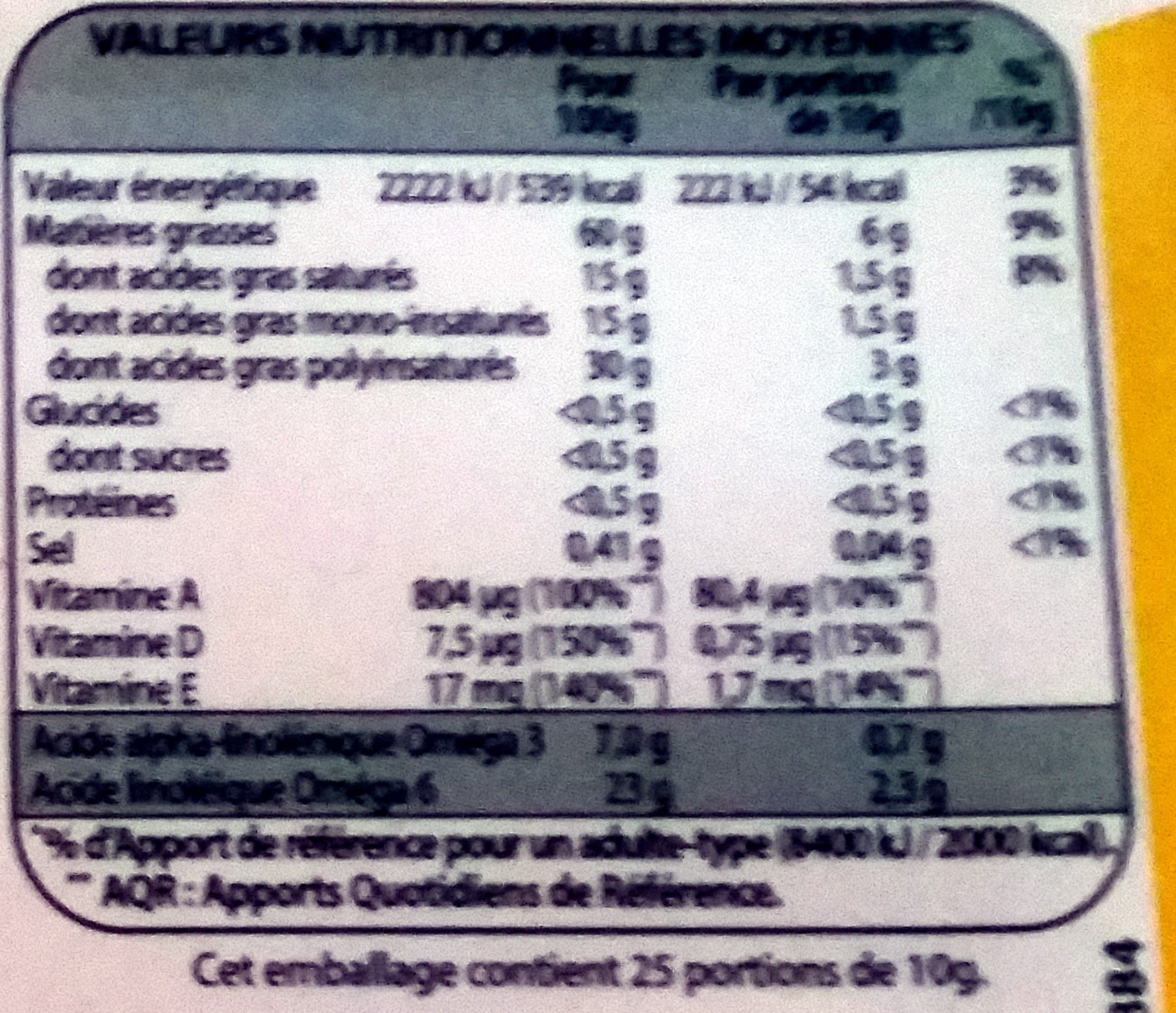 Fruit d'Or Oméga 3&6 Doux packshot