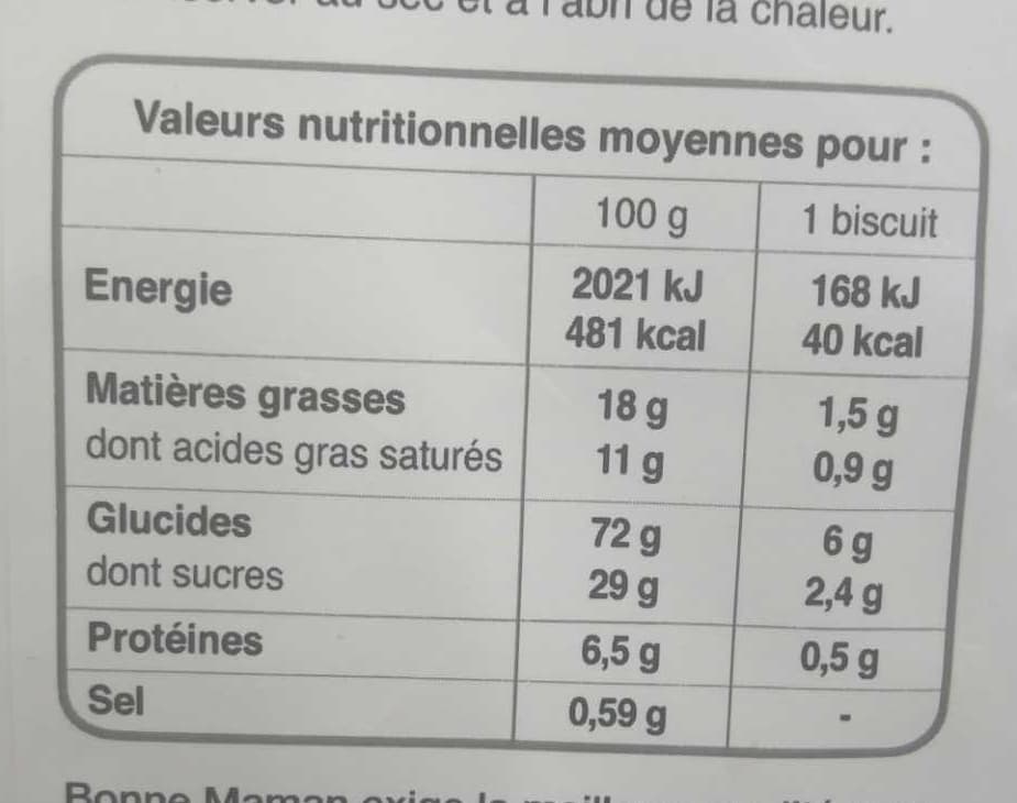 Bonne Maman Petits beurre packshot