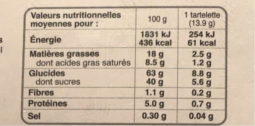 Bonne Maman Tartelettes citron packshot