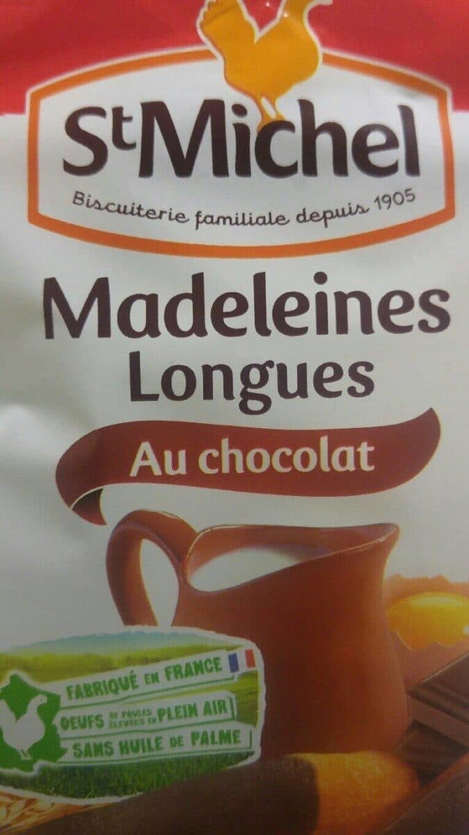 St Michel Madeleines Longues au chocolat (x6) packshot