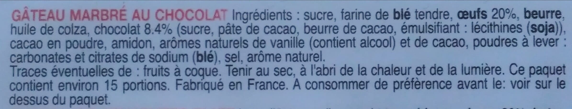 Bonne Maman Gâteau marbré au chocolat packshot