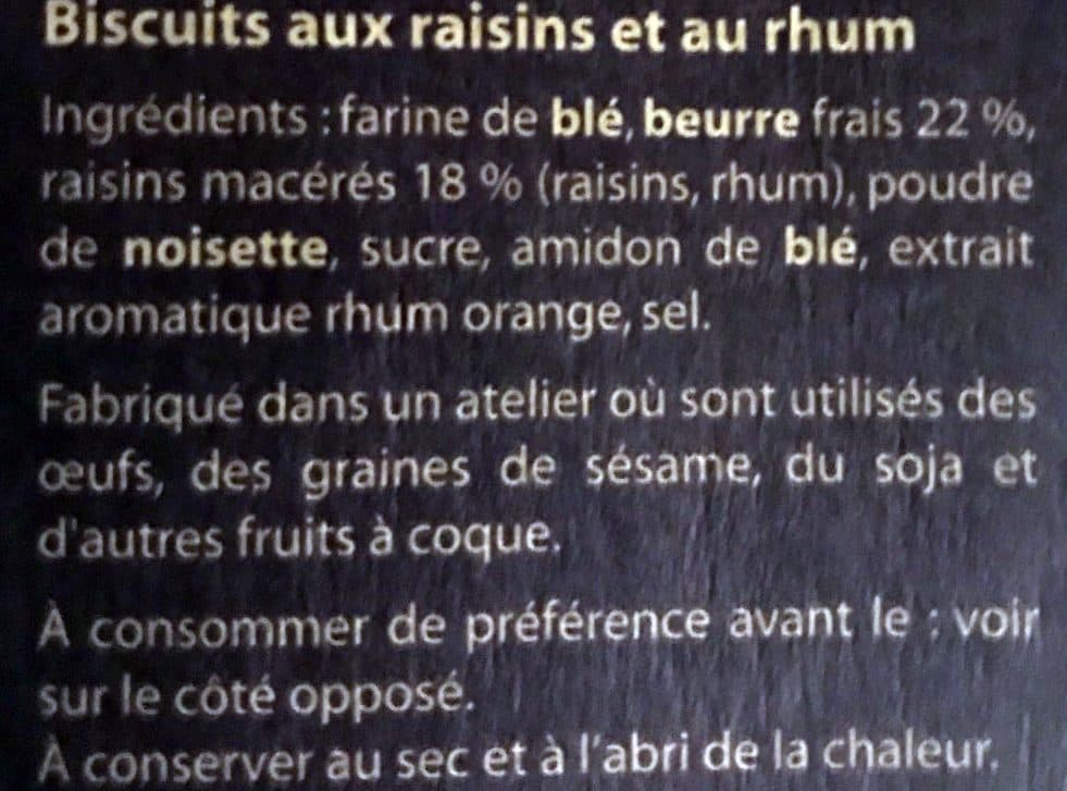 St Michel Palets raisins au rhum packshot