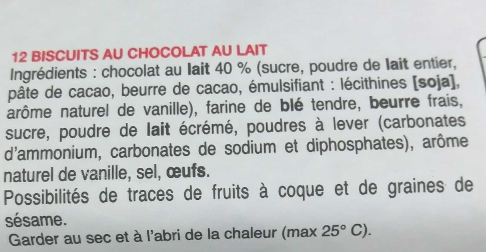 Bonne Maman Le Quatre-Heures - Chocolat au Lait packshot
