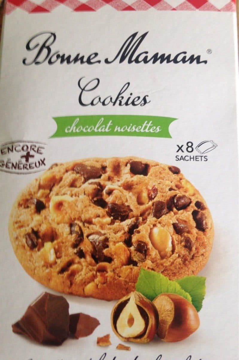 Bonne Maman Cookies noisettes aux gros éclats de chocolat packshot