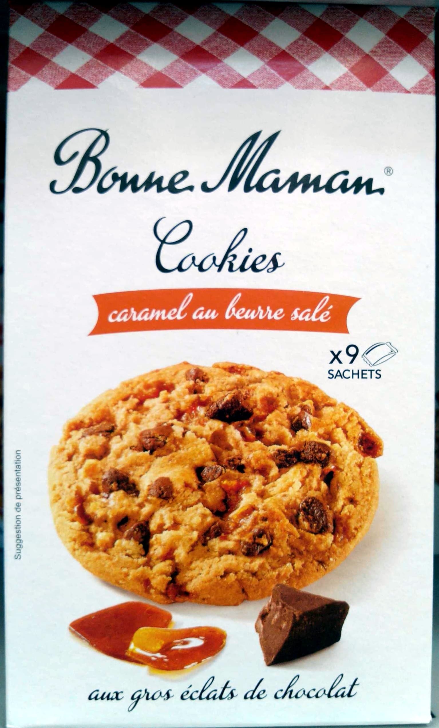Bonne Maman Cookies Caramel au beurre salé aux gros éclats de chocolat packshot