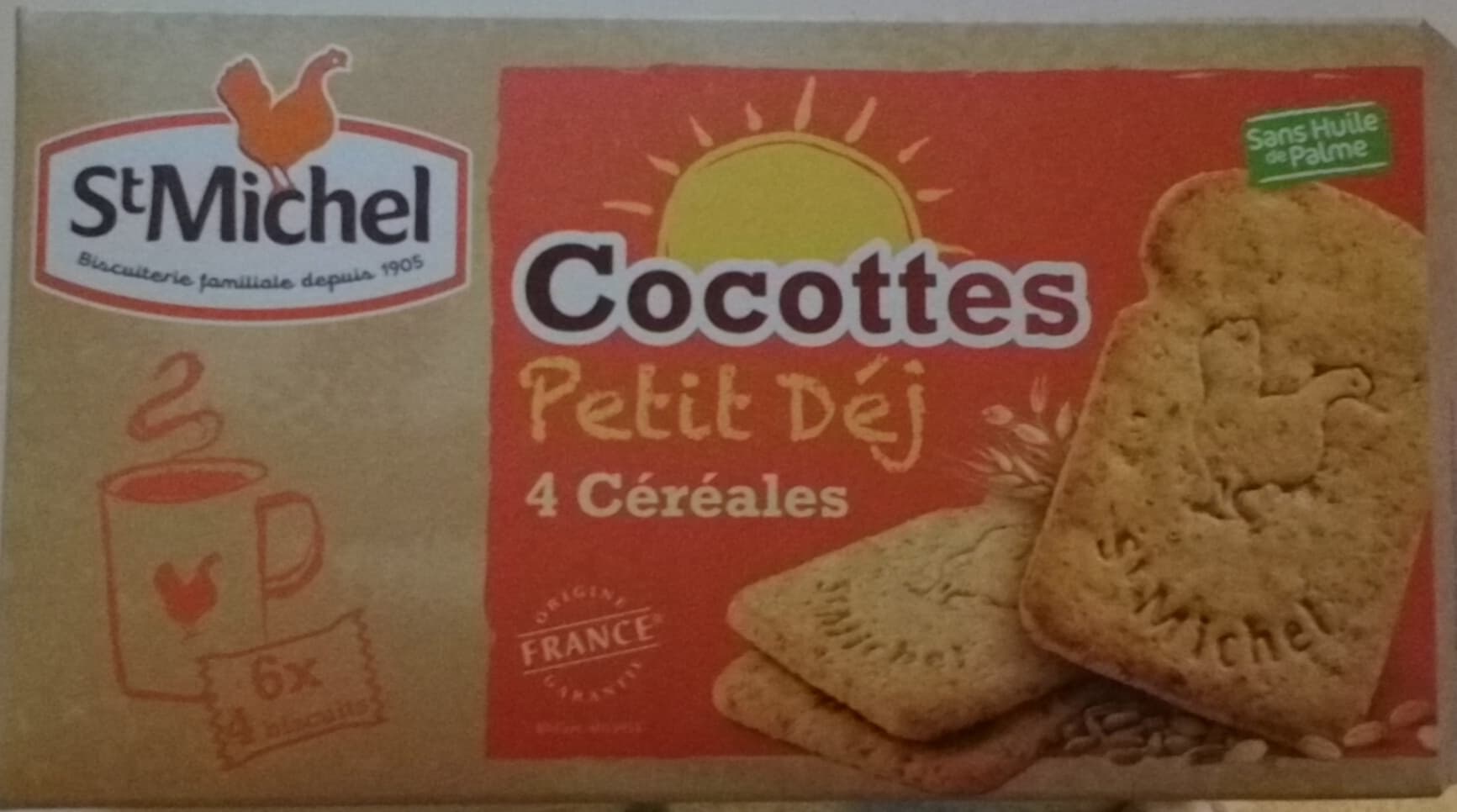 St Michel Cocottes petit déj - Biscuits aux 4 céréales packshot