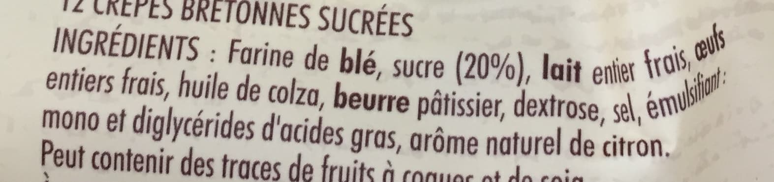 St Michel 12 Crêpes Bretonnes sucrées packshot