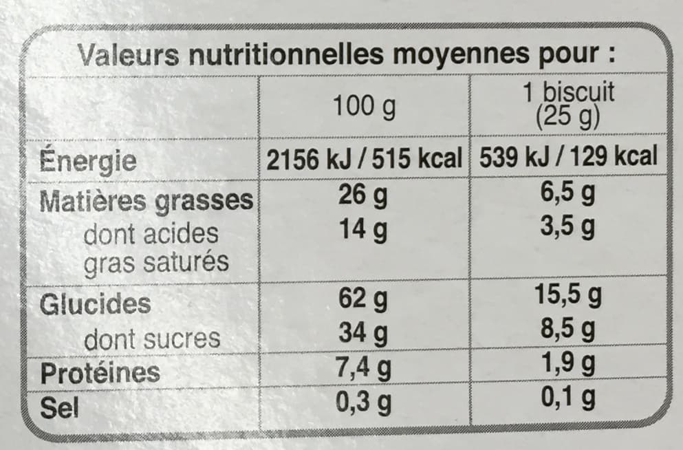 Bonne Maman Cookies des prés Sésame Tournesol Pavot aux gros éclats de chocolat packshot