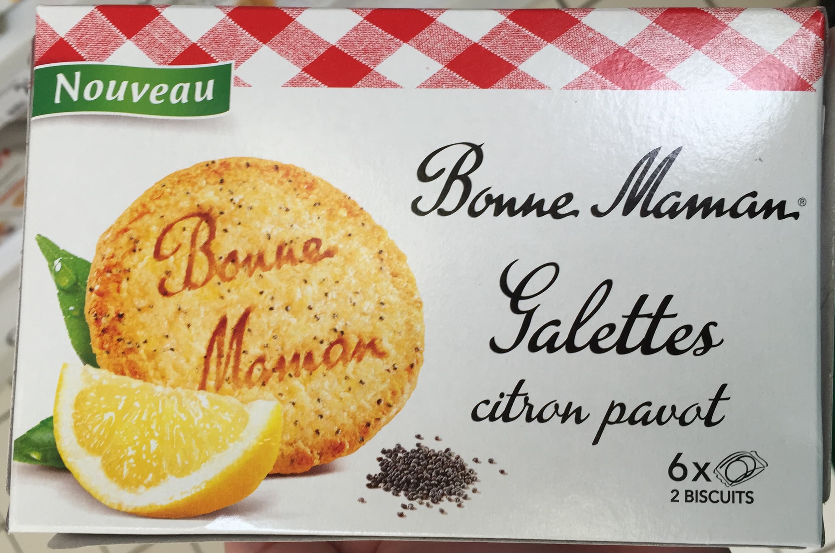 Bonne Maman Galettes citron pavot packshot