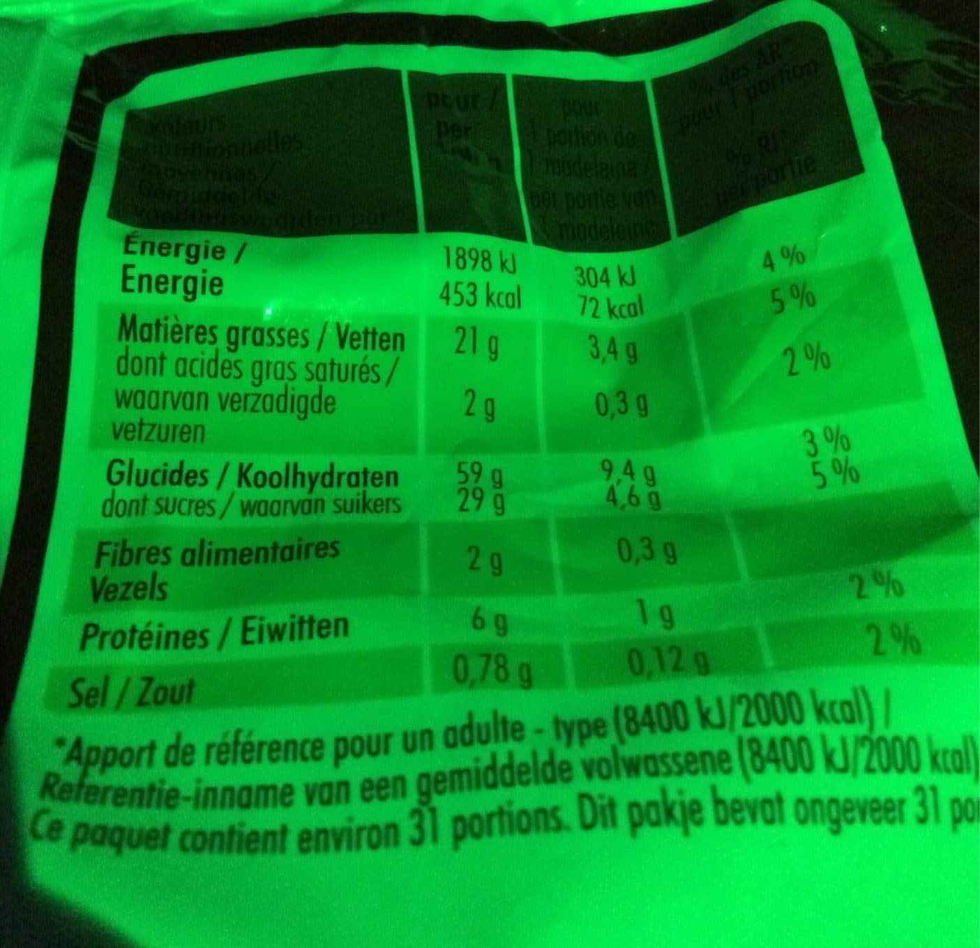 St Michel Madeleines aux oeufs de poules élevées en plein air packshot