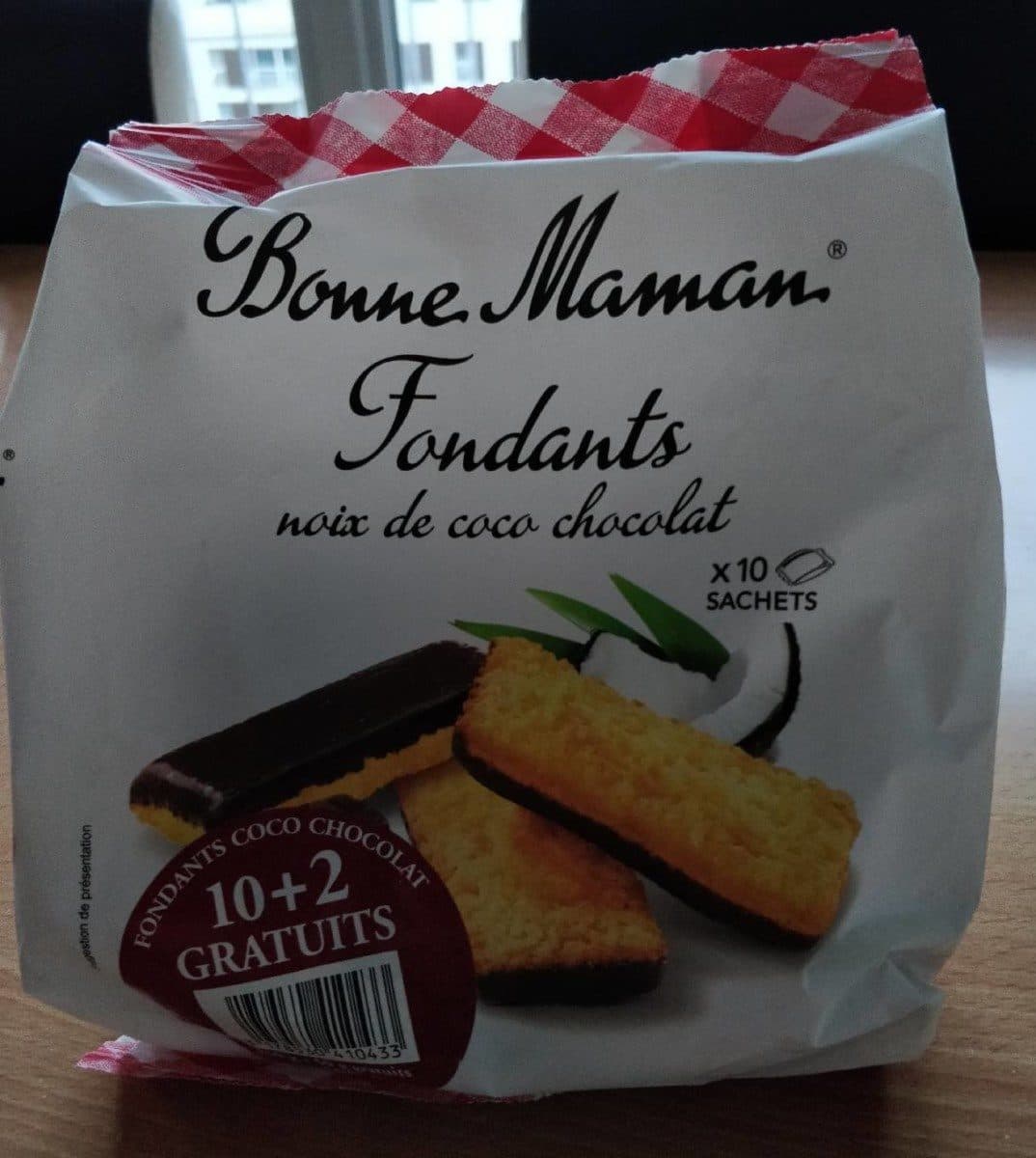 Bonne Maman Fondants noix de coco chocolat packshot