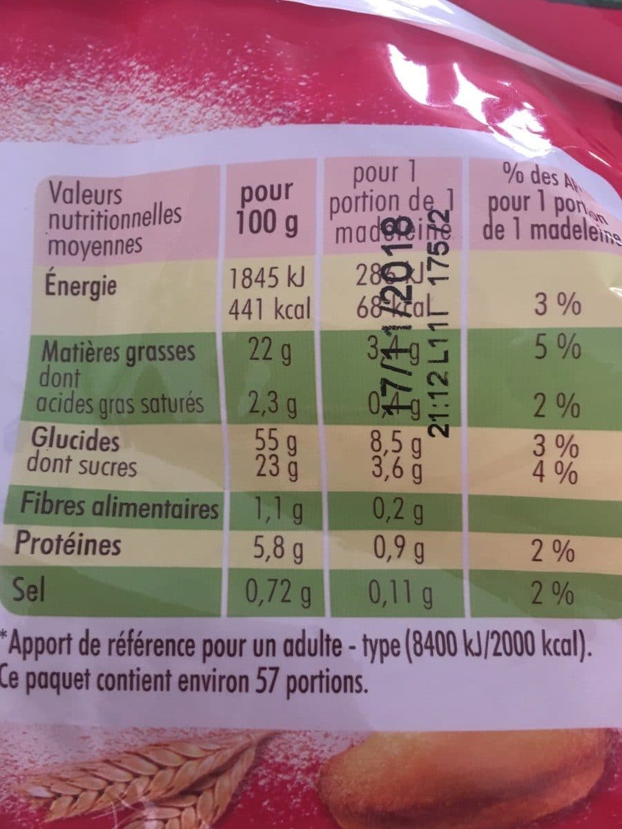 St Michel Petites Madeleines la vraie recette packshot