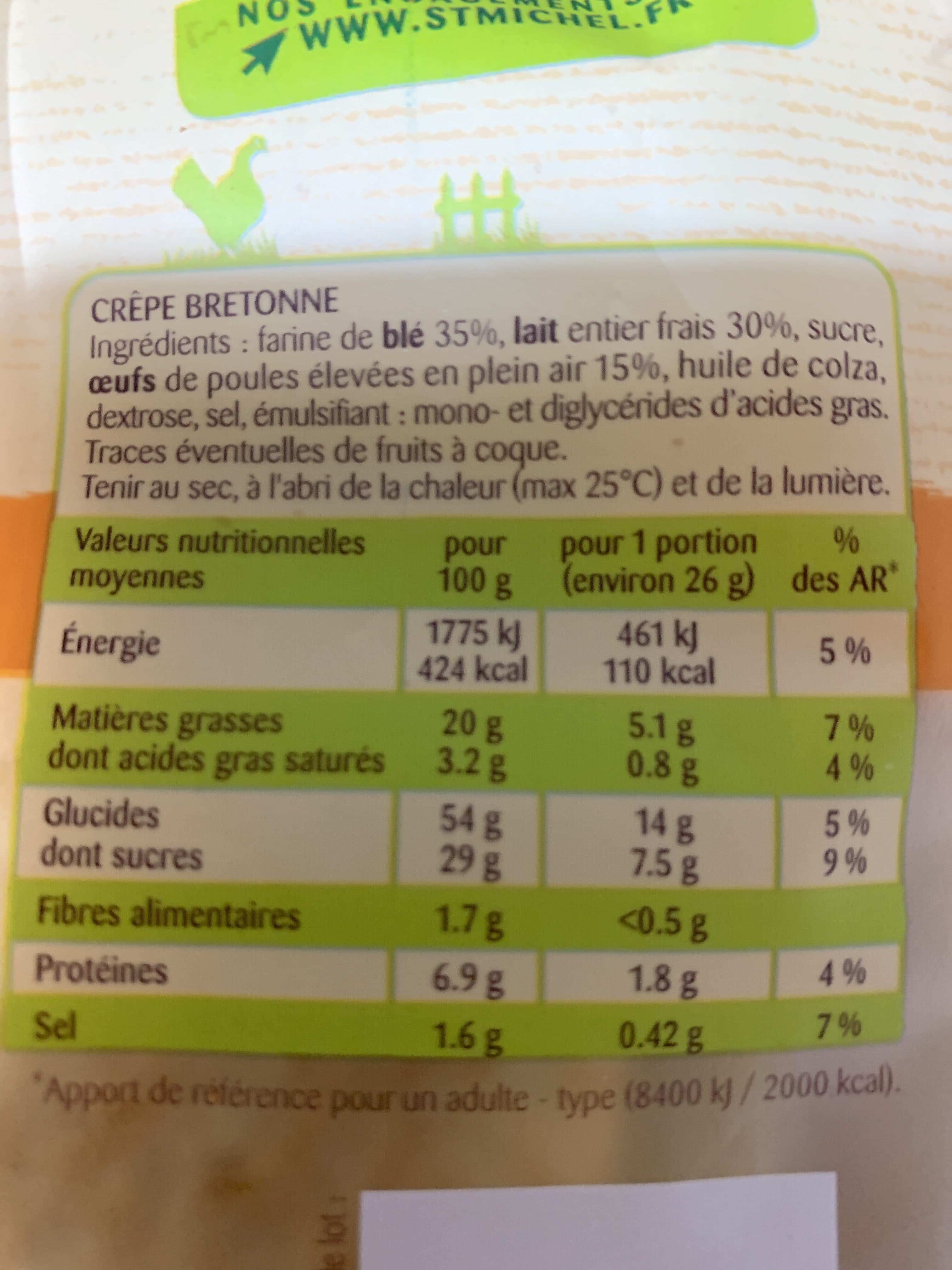 St Michel Crêpes bretonnes SAINT MICHEL, x14 packshot