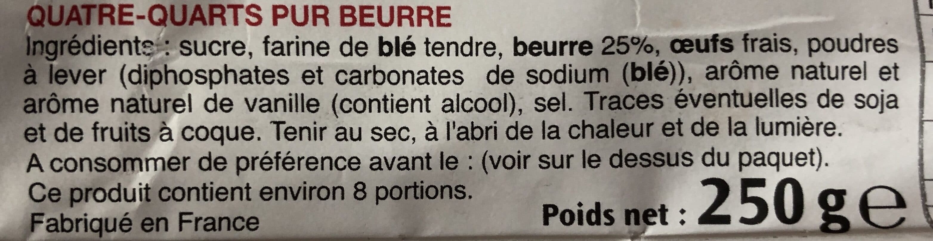 Bonne Maman Quatre-quarts au beurre frais packshot