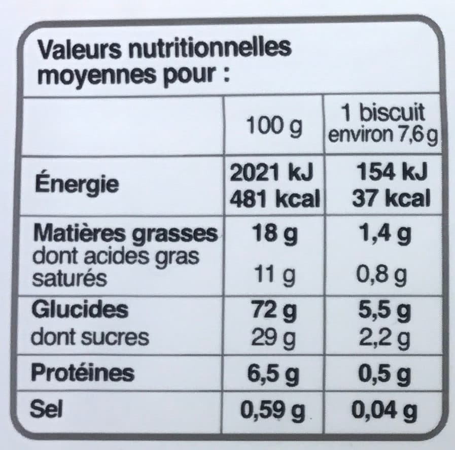 Bonne Maman Petits beurre packshot