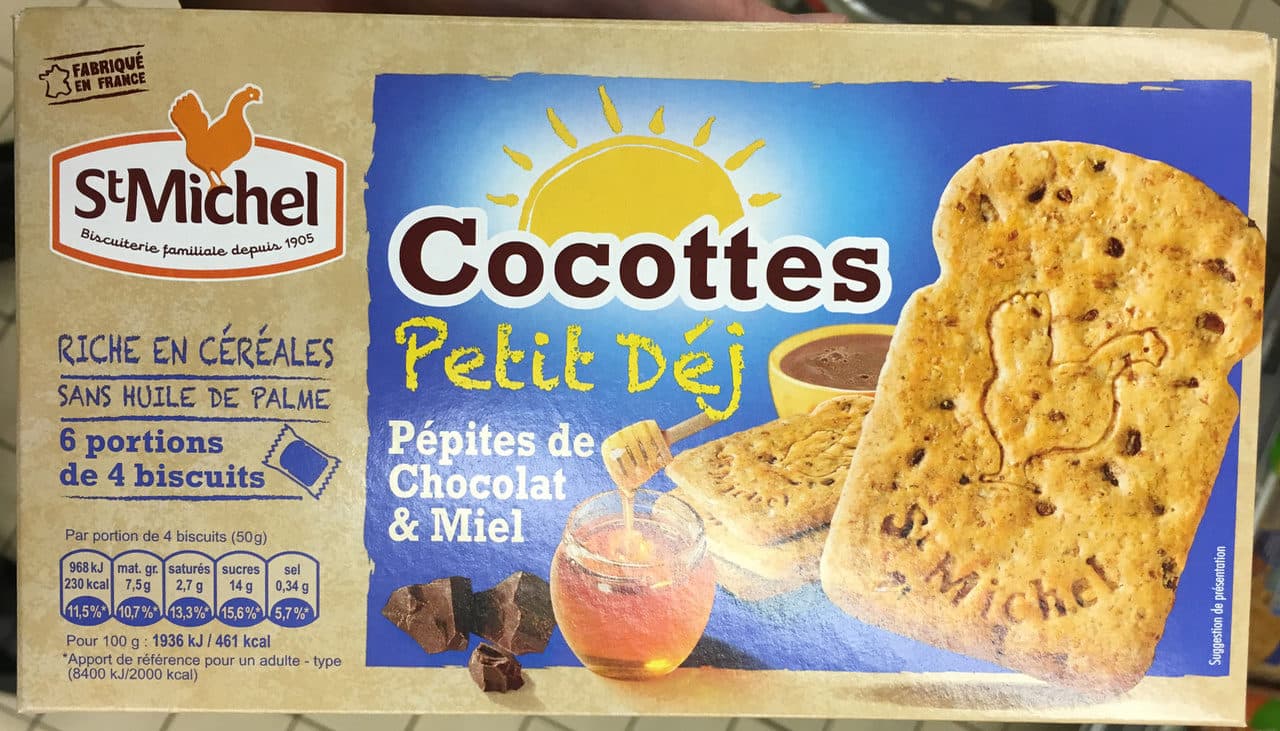 St Michel Cocottes Petit Déj Pépites de Chocolat & Miel packshot