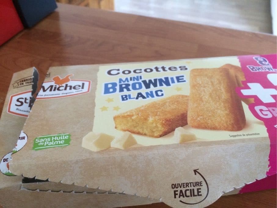 St Michel Mini Brownie Blanc packshot