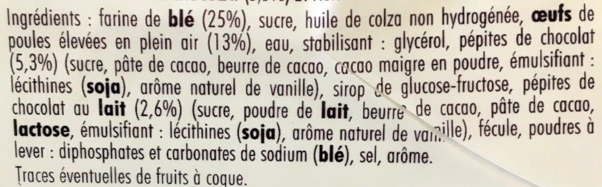 St Michel Gâteau Moelleux Pépites de Chocolat packshot