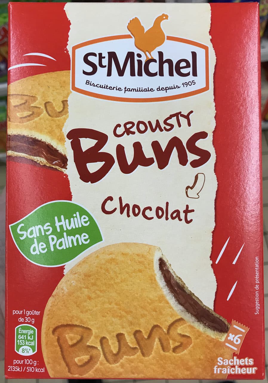 St Michel Biscuits Crousty Buns chocolat St packshot