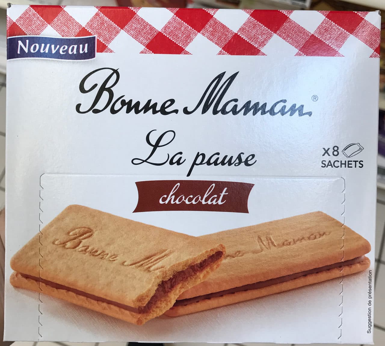 Bonne Maman La pause - Biscuits fourrés au chocolat au lait packshot