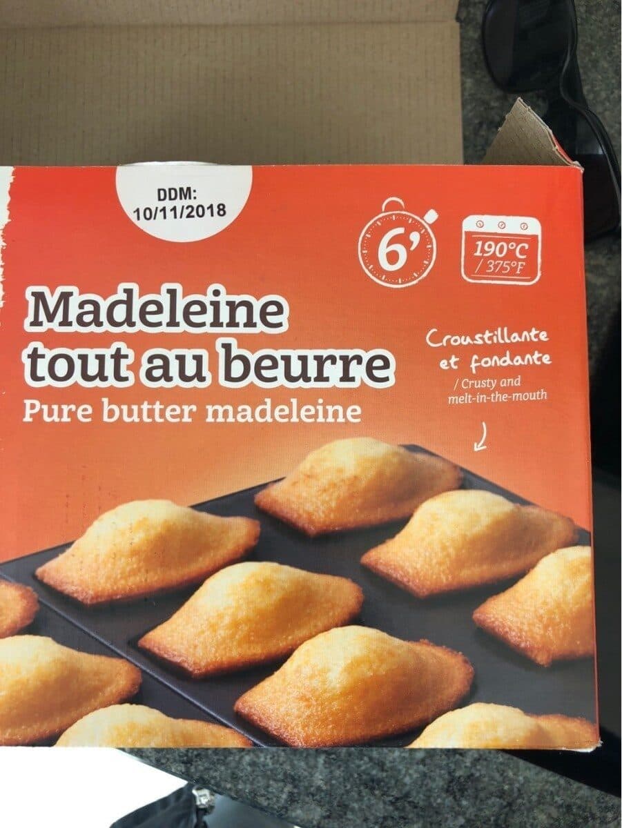 Open Food Facts Madeleine au beurre packshot