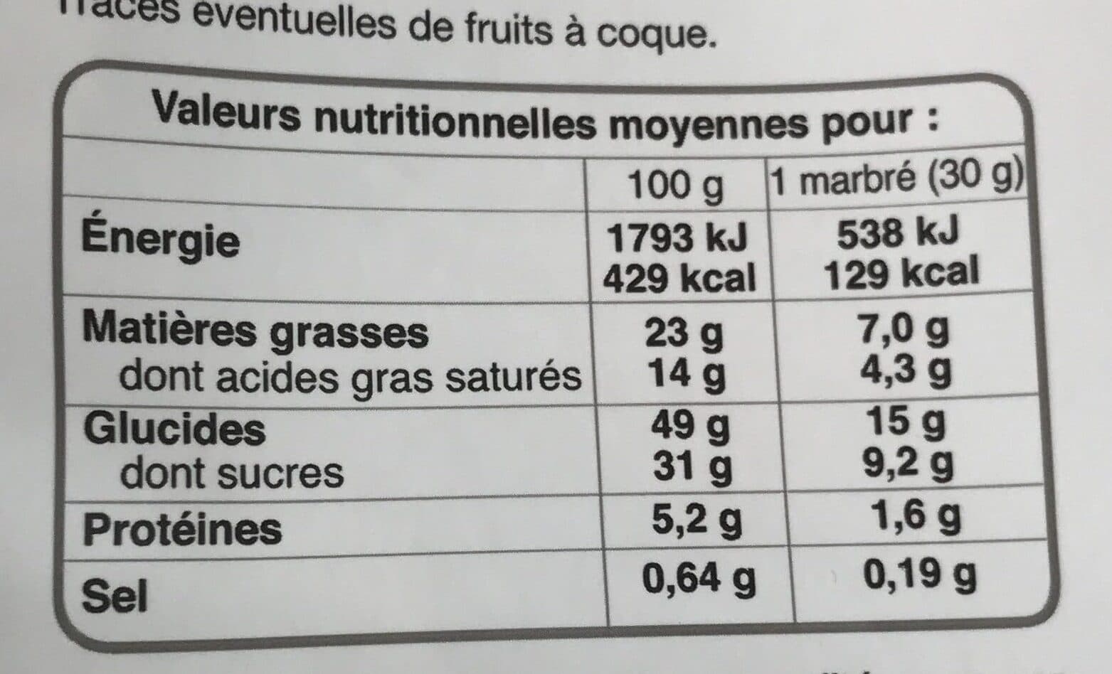 Bonne maman Petits marbré au chocolat (10+2 gratuits) packshot