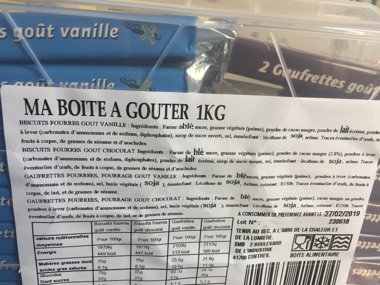Open Food Facts Boite a gouter packshot