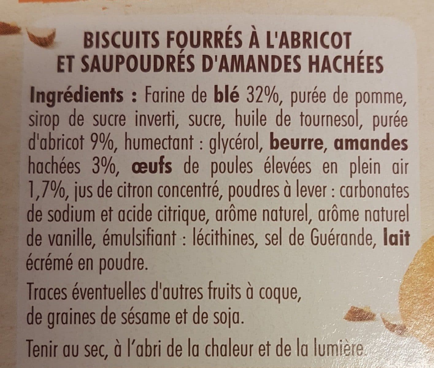 St Michel Cocottes abricot éclats d'amandes packshot