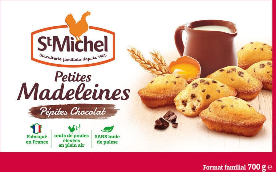 St Michel Petites Madeleines Pépites Chocolat packshot