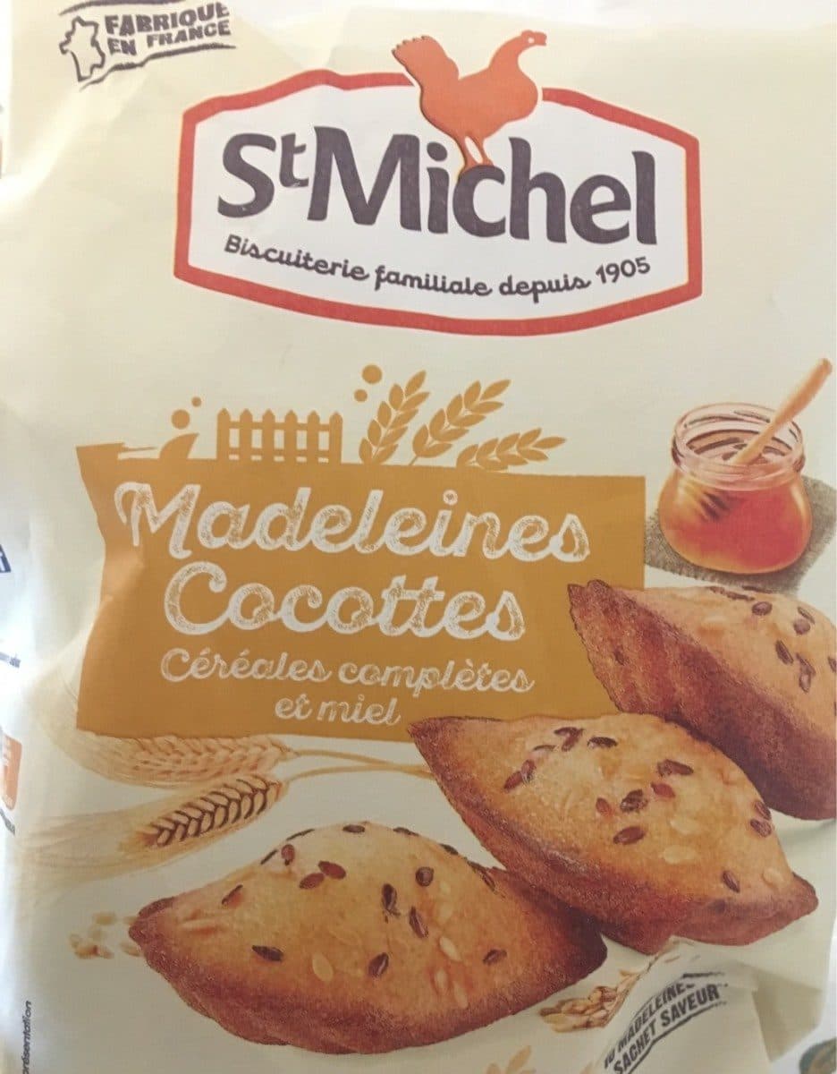 St Michel Madeleines Cocottes Céréales complètes et miel packshot