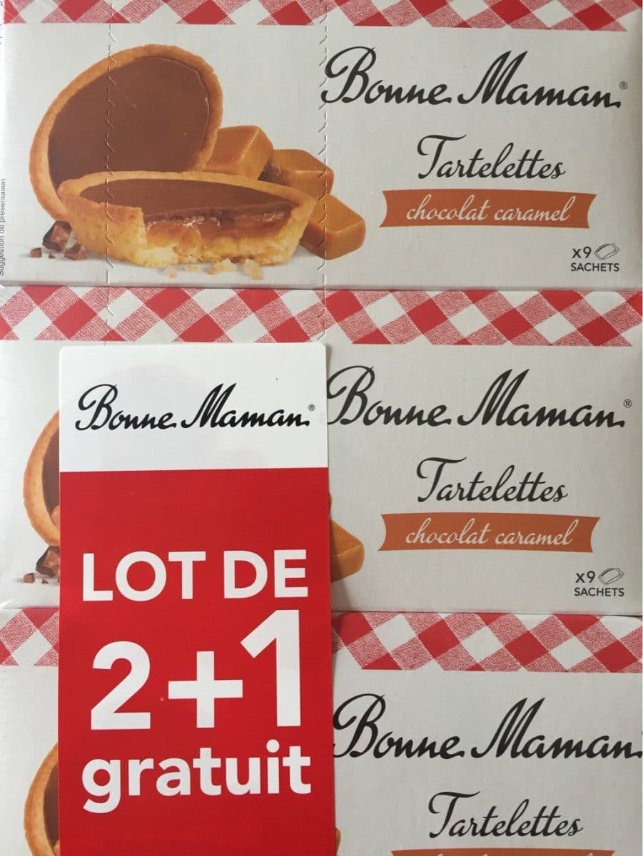 Bonne Maman Tartelettes chocolat caramel packshot