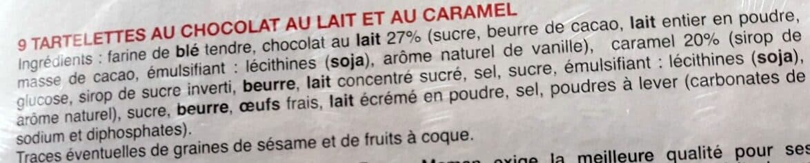 Bonne Maman Tartelettes chocolat caramel packshot