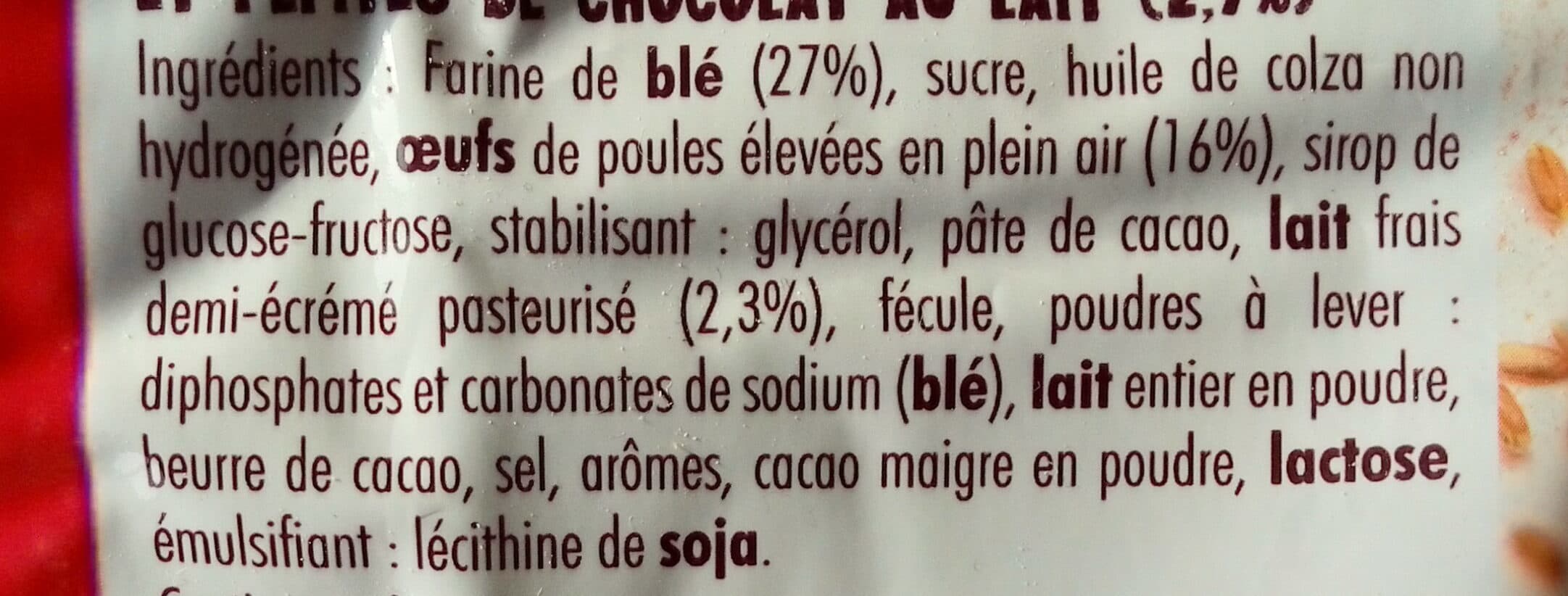 St Michel Petites madeleines pépites chocolat packshot