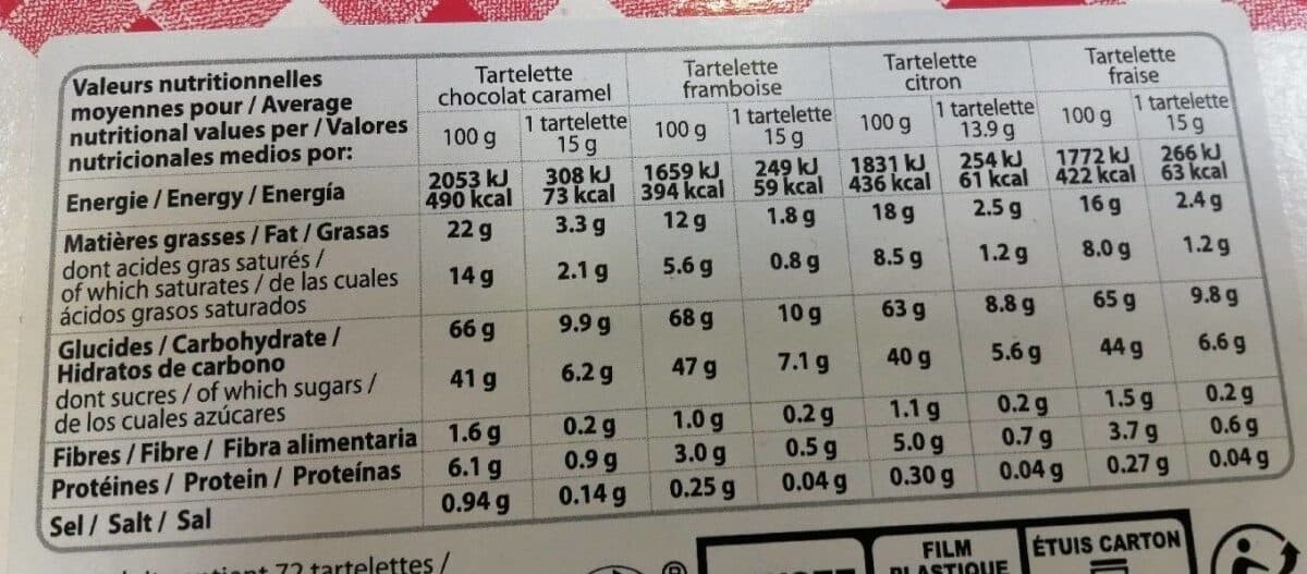 Bonne Maman Tartelettes fraise packshot