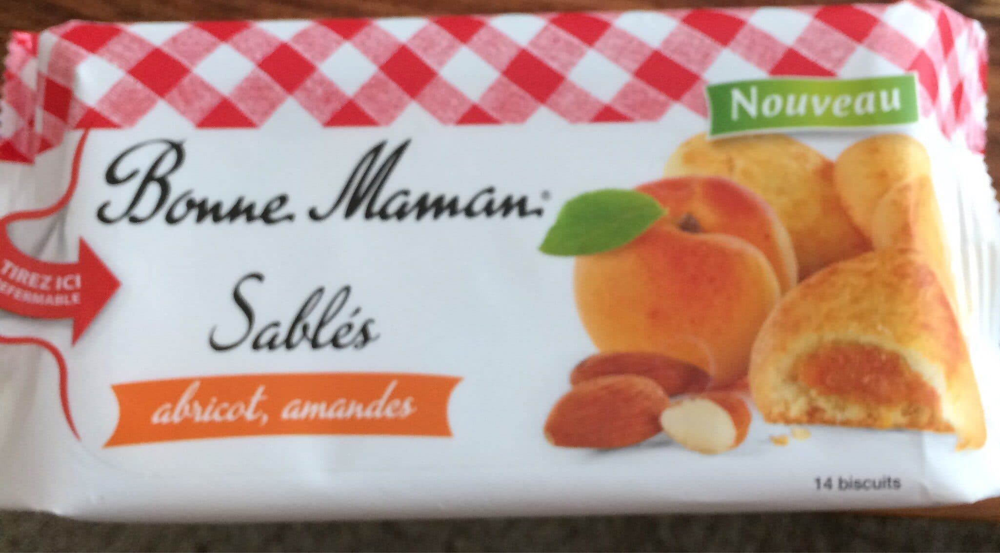 Bonne maman Sablés à l'abricot et aux amandes packshot
