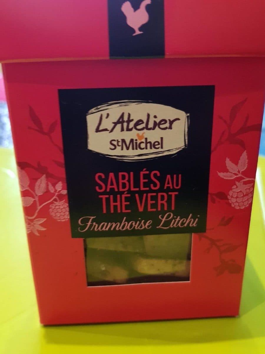 SAINT MICHEL Sablés au thé vert framboise litchi packshot