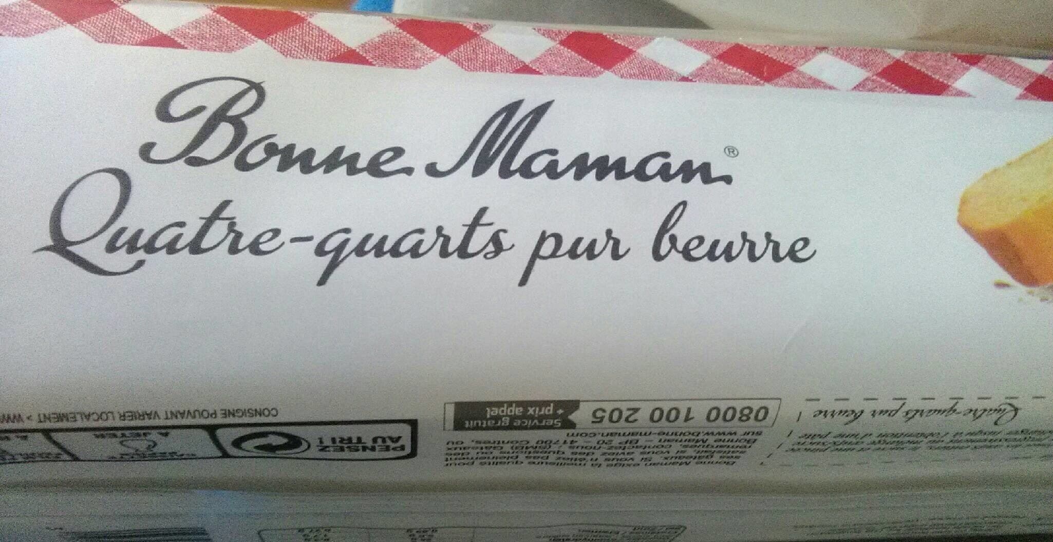 Bonne Maman Quatre-quarts pur beurre packshot