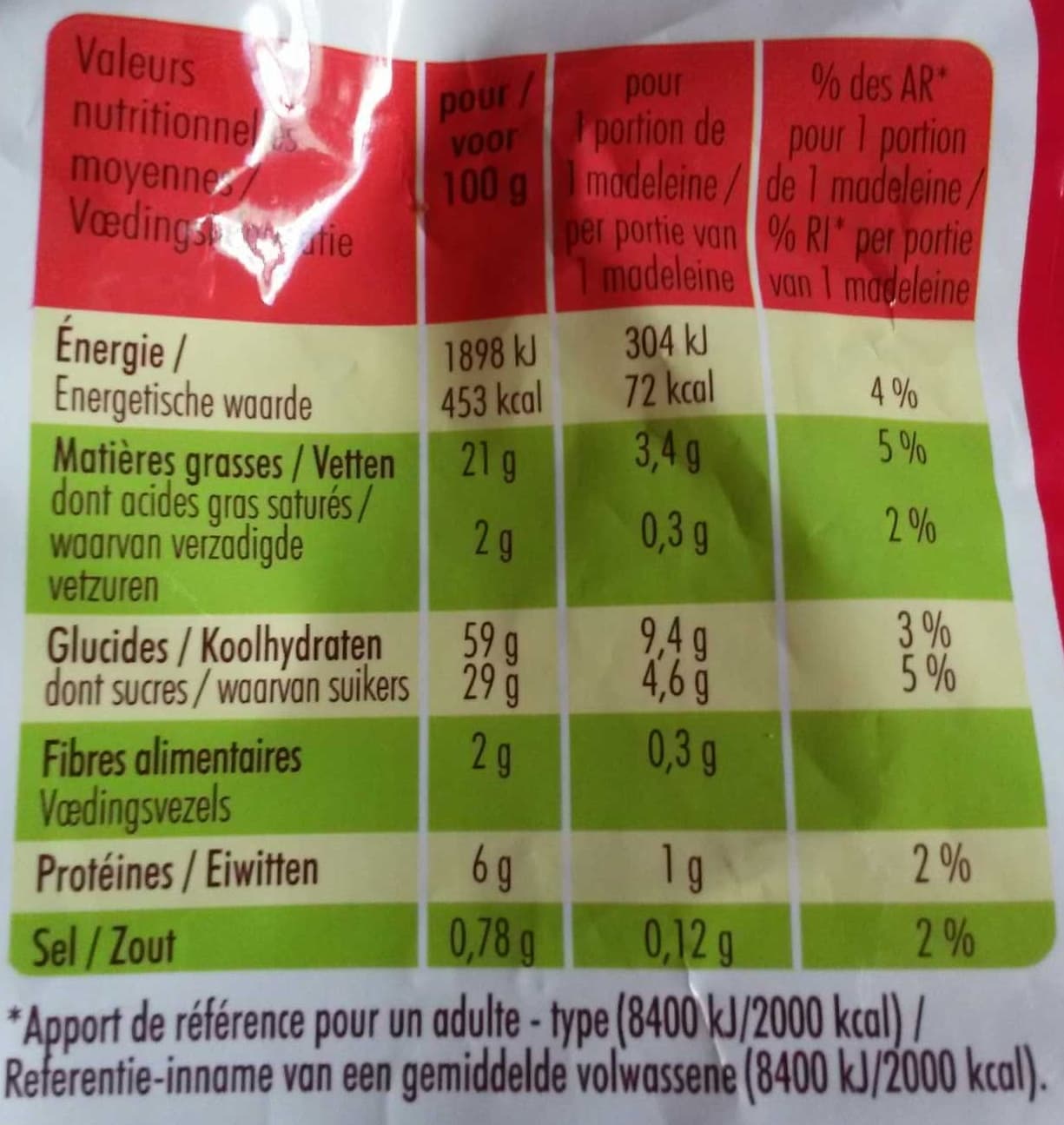 St Michel Madeleines, la Vraie Recette packshot