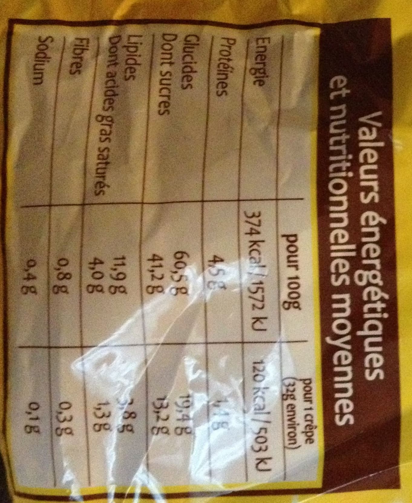 Sans marque 8 Crêpes au Chocolat packshot