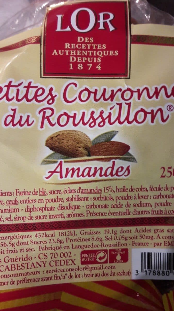 Open Food Facts Petite couronnes du Roussillon packshot