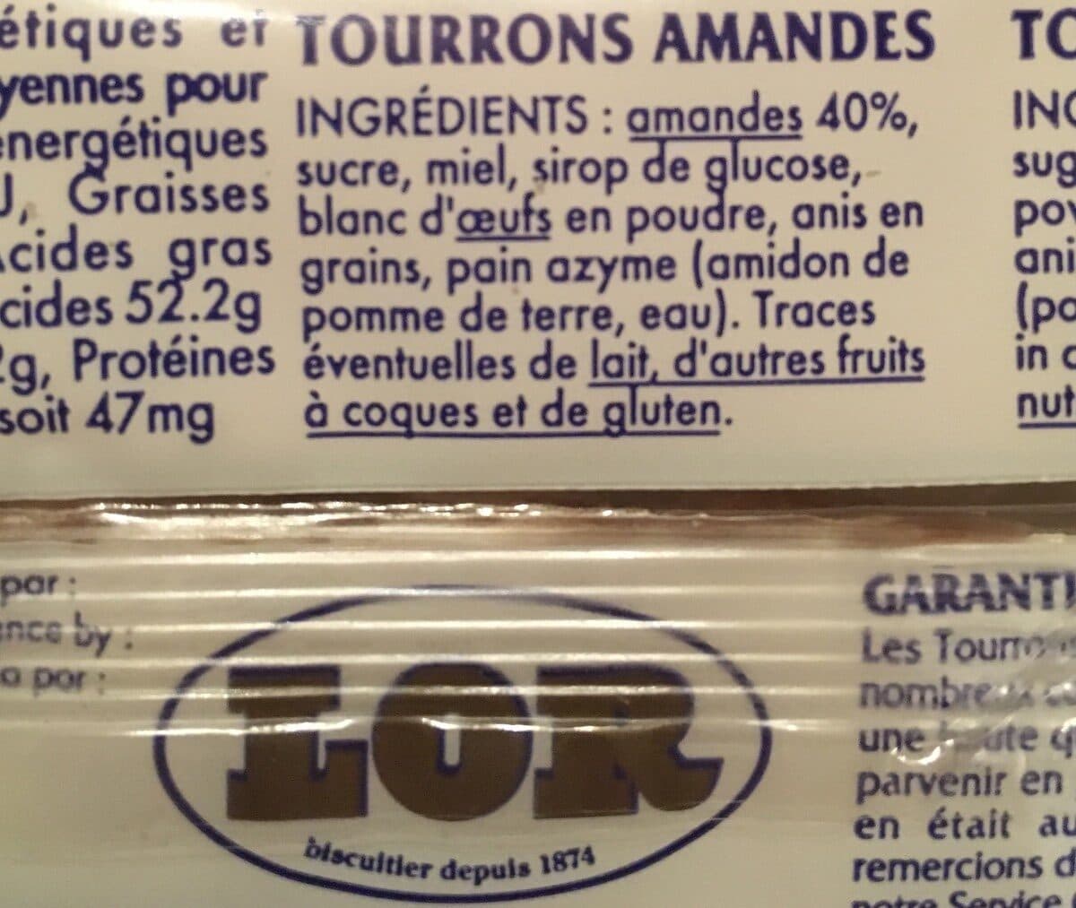 Lor Touron Catalan Aux Amandes 200GR. packshot