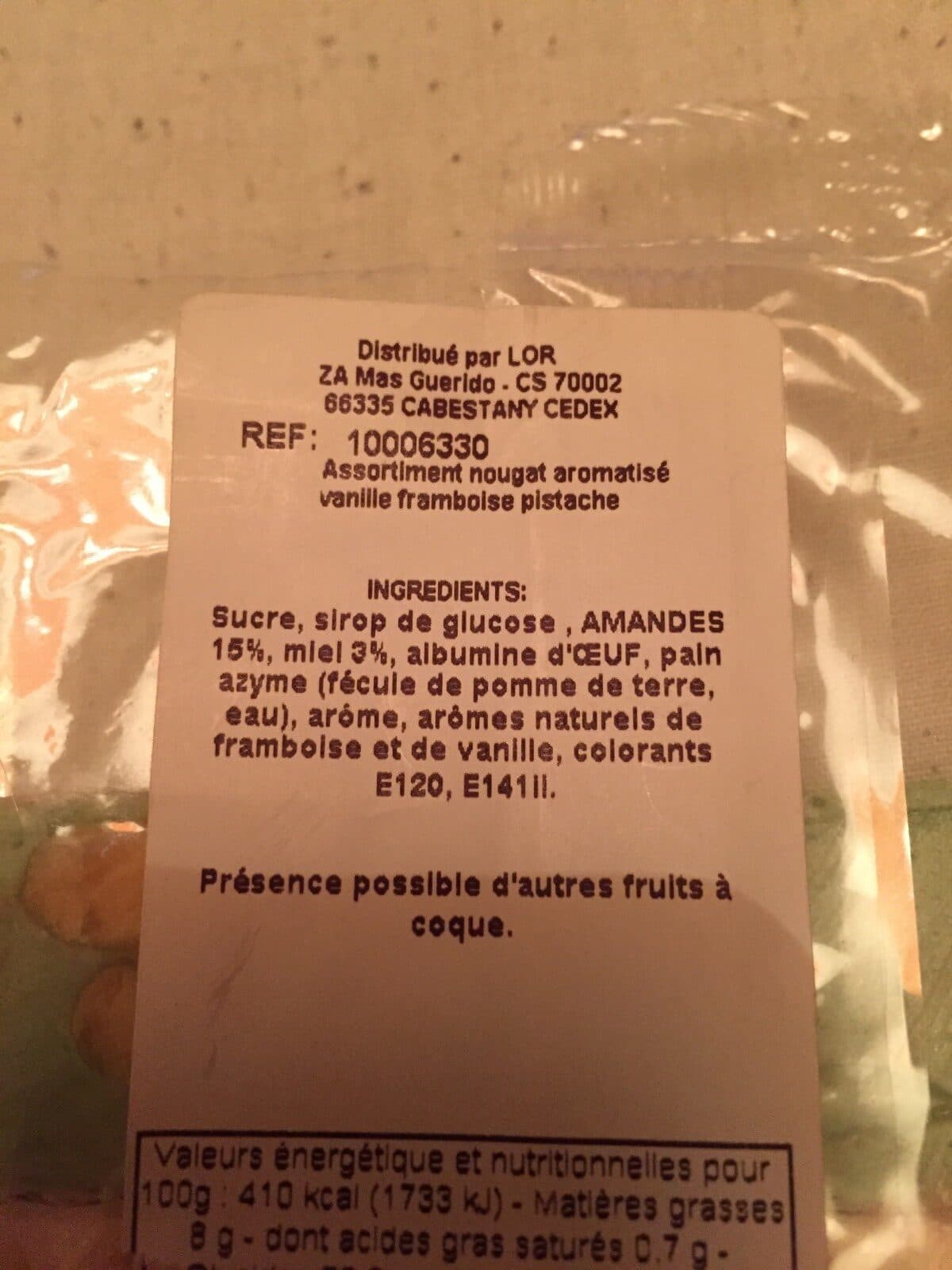 Open Food Facts Nougat packshot