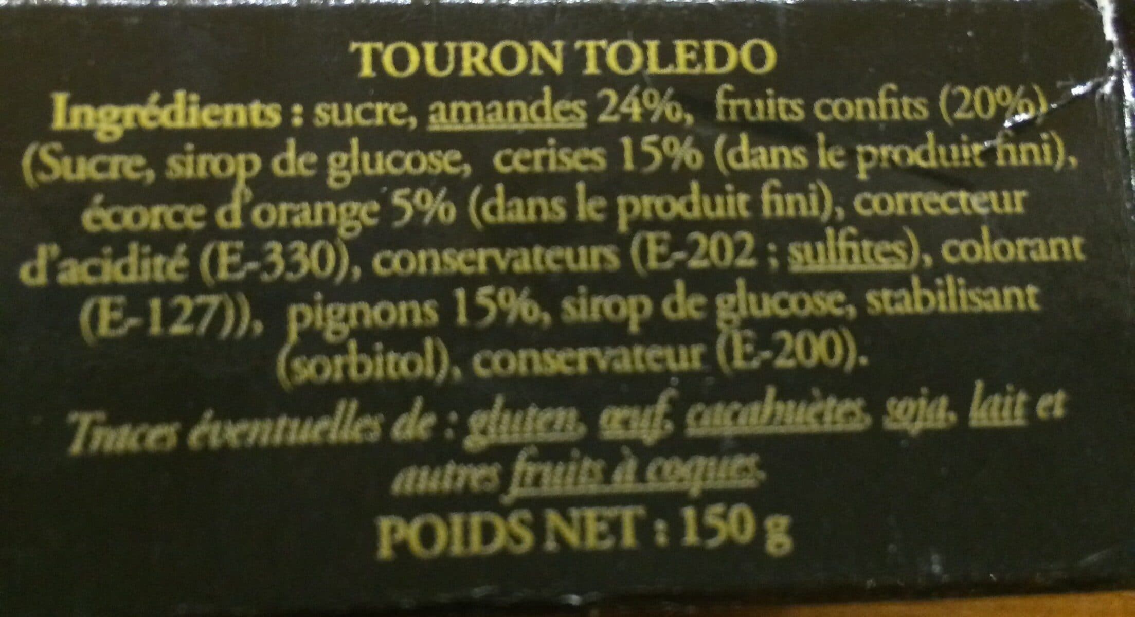 Open Food Facts Touron Tolèdo 150GR packshot