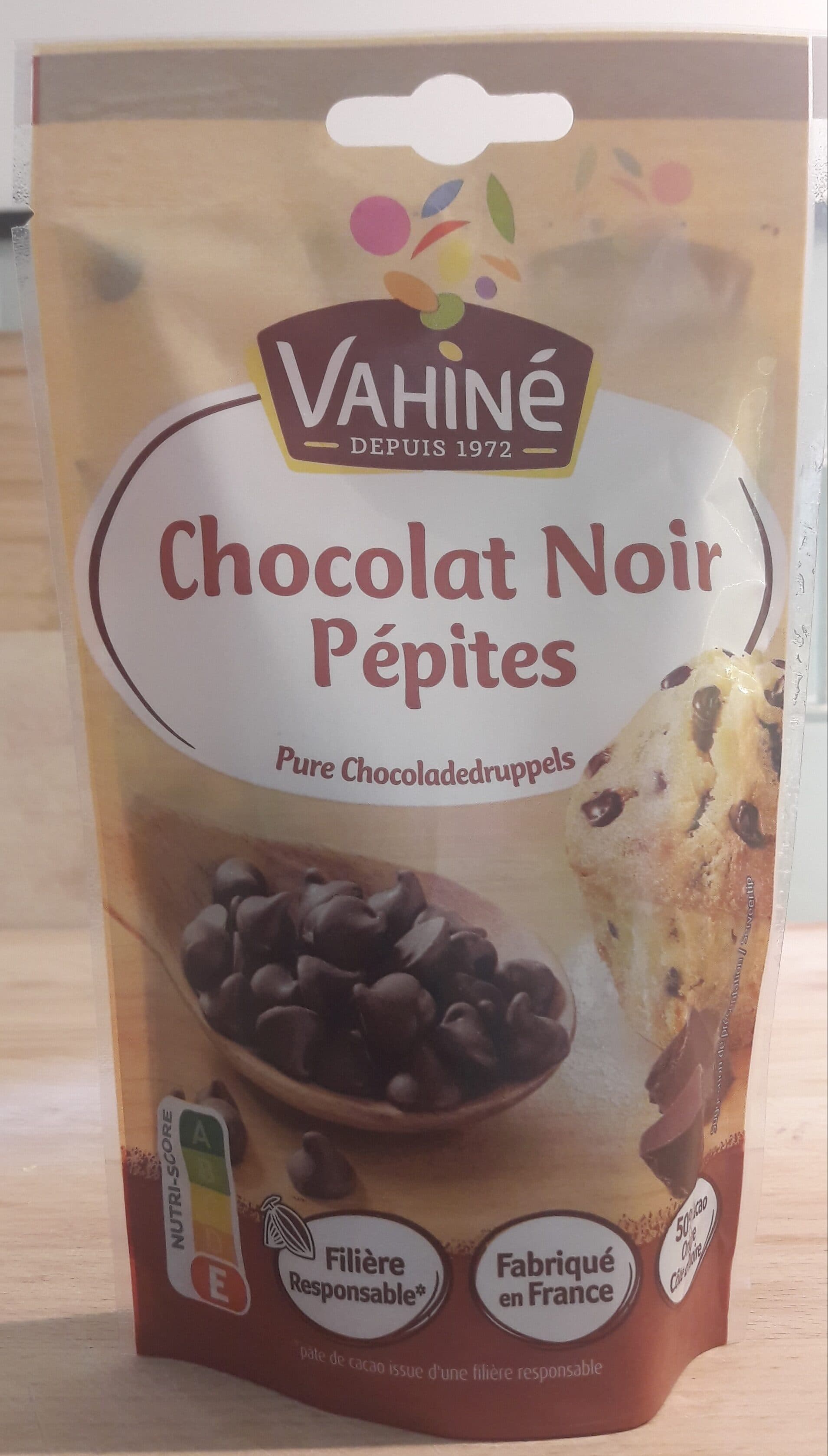 Vahiné Chocolat Noir Pépites packshot
