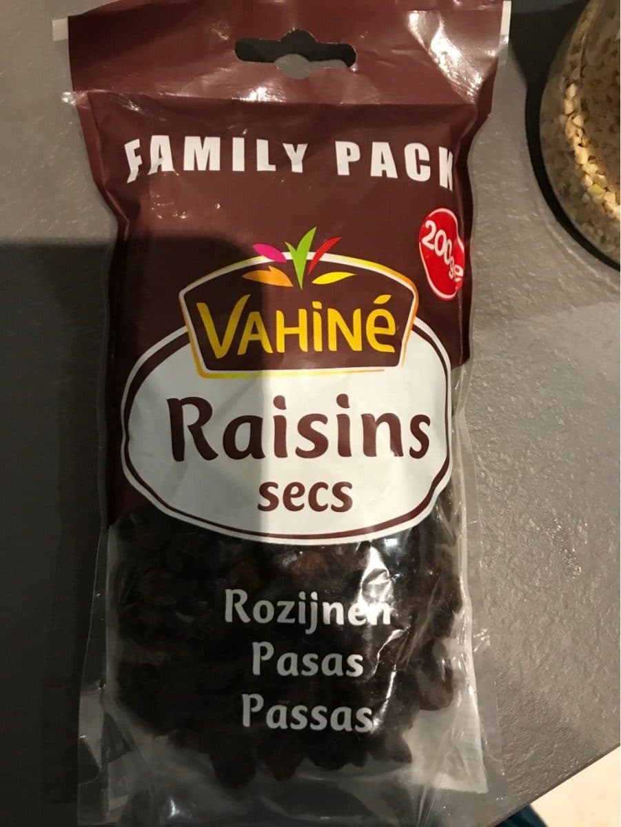 Vahiné Raisins secs VAHINE, paquet de 200g packshot