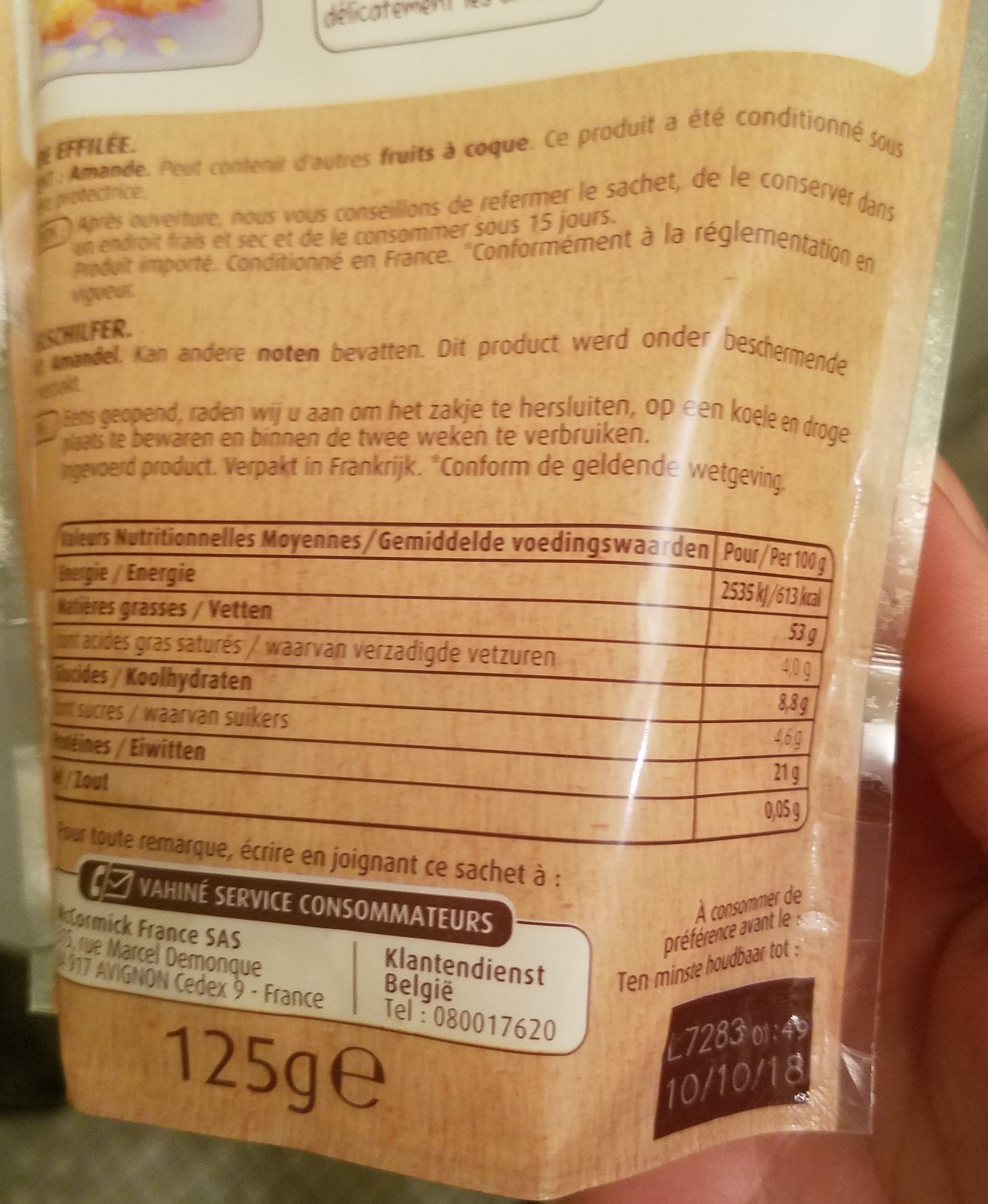 Vahine Amandes effilées packshot