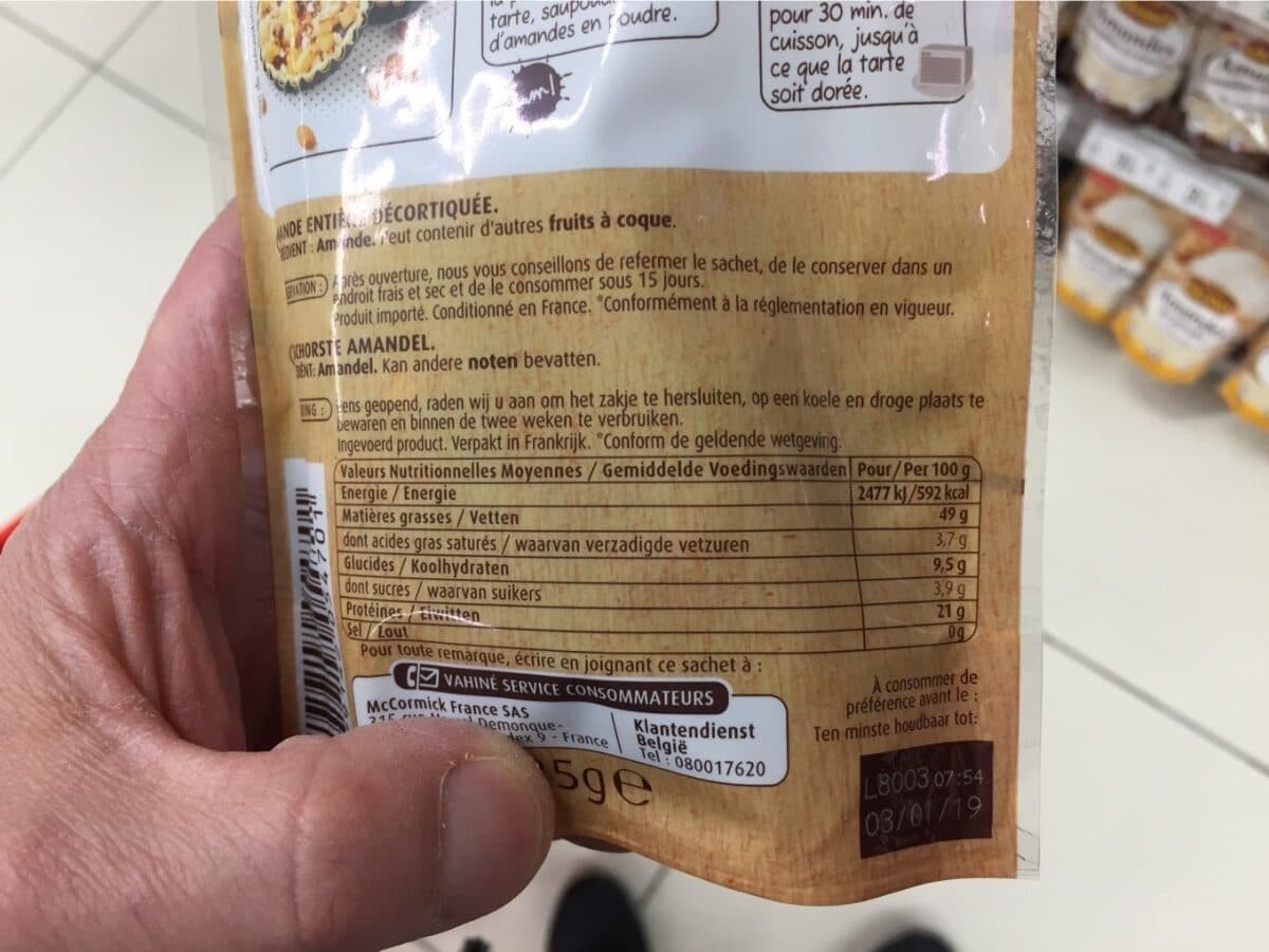 Vahiné Amandes décortiquées packshot