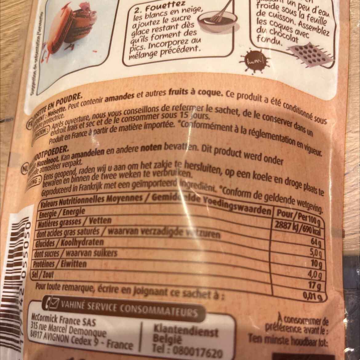 Vahiné Noisettes en poudre packshot